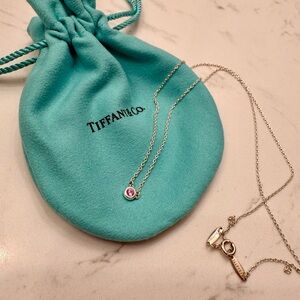 Tiffany & Co. Elsa Peretti ‘Color by the Yard Pink Sapphire Pendant’ Necklace